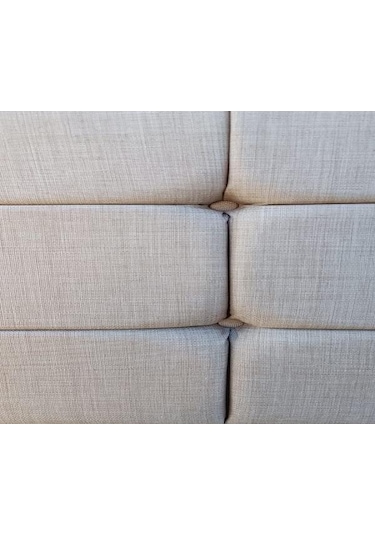 Başlık Dk Çift Kişilik 160'lık Model Dilimli Kareli Sütlü Kahve Keten Kumaş Elyapm