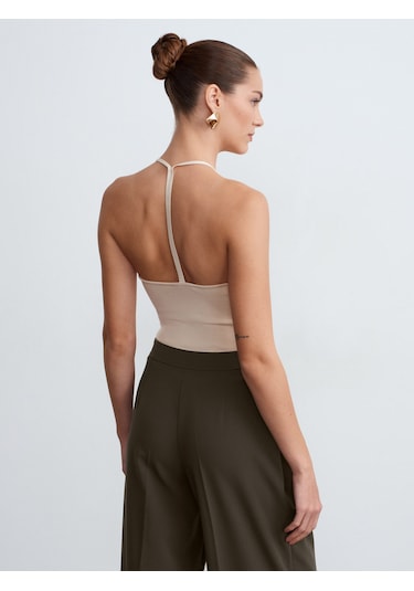 Dilvin 21051 Halter Yaka Askılı Top-taş