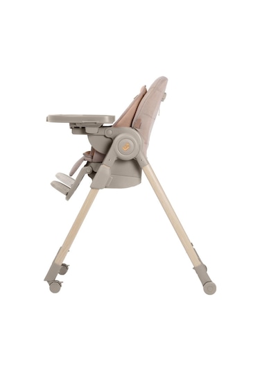 Maxi-Cosi Minla Plus 6'sı Bir Arada Ahşap Görünümlü 4 Tekerlekli Mama Sandalyesi Elegance Terra