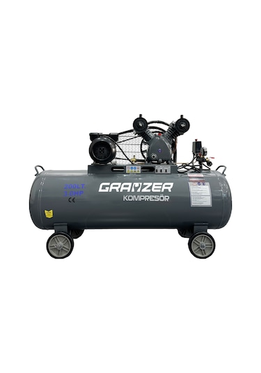 Grayzer 200 Lt 2 Kafa 8 Bar 3 Hp Pistonlu Hava Kompresörü