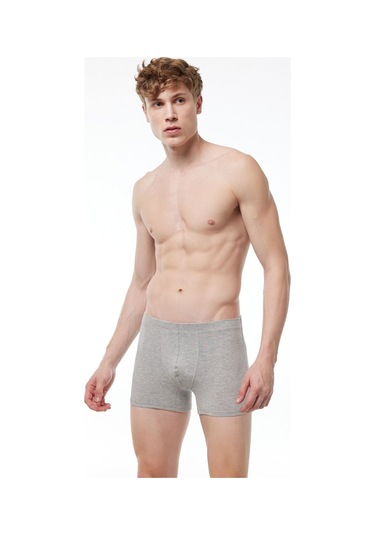 Malabadi Erkek Gri Likralı Modal Boxer 058 Gri