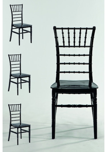 Soho Home Mutfak Sandalyesi 4 Adet -siyah