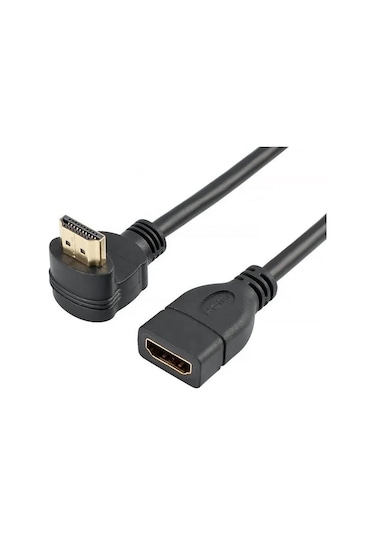 Primex Px-4667 Hdmi Dişi Erkek Uzatma, 1 Metre 90 Derece Hdmı Uzatma Kablosu Hdmı Uzatma, L Tip Hdmı Uzatma, 1 Metre Hdmı Uzatma Hdmı