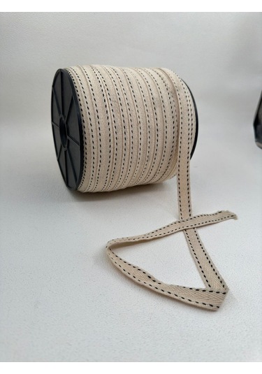 Paşateks 1.5 Cm Balıksırtı Şerit-5 Metre-açık Bej