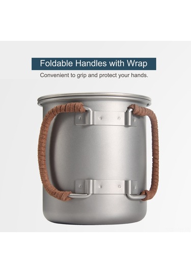 Moveevo Titanyum Matara 450ml Dış Mekan Kahve Bardakları Isıtılabilir Metal İçecek Bardağı Inox