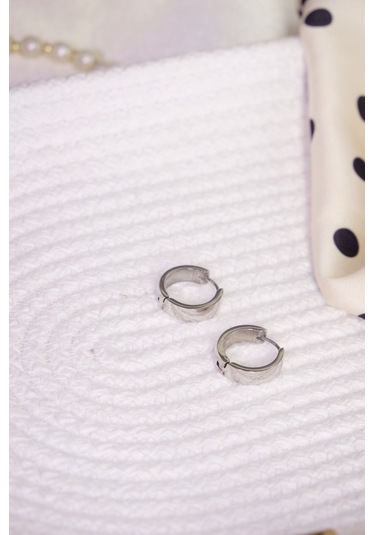 Lekka Design Parlak Halka Kararmaz Çelik Erkek Küpe