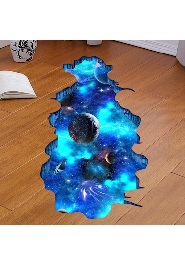 Suntek Zemin Tavan Ev Için 3d Galaxy Duvar Çıkartmaları Pvc