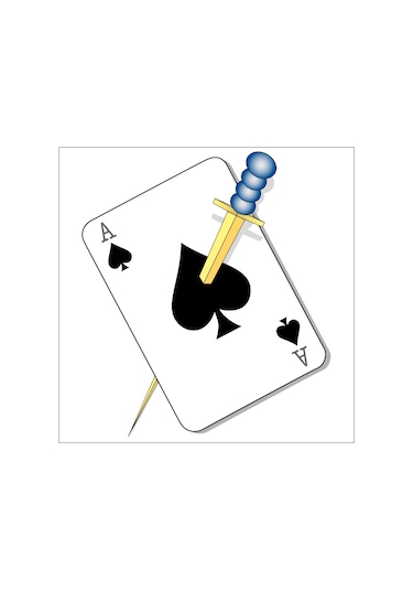 İskambil Kağıdı Folyo Sticker 160cm Uzunluk Siyah