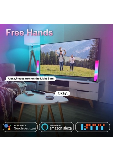 Sones Sal002 Por Uzaktan Kumanda Usb Rgb Atmosfer Işığı Ses Kontrol Işığı