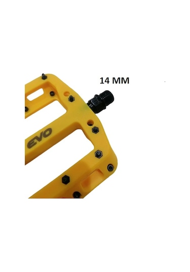 Evo Plastik Sarı Platformlu Rulmanlı Bisiklet Pedalı