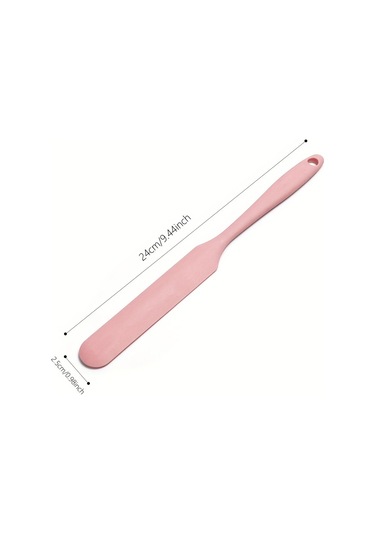 1 Adet Çok Renkli Silikon Gıda Spatulası - Isıya Dayanıklı, Yapışmaz, Krema Ve Tereyağı Sürmek İçin İdealdir. Yeşil