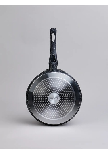 Agness Black Marble 24 Cm Yapışmaz Krep Tavası 327411202 Siyah