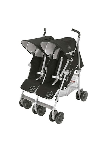 Twin Techno İkiz Bebek Arabası Black Gri