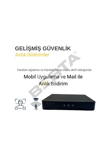Arna 6 Dış Kameralı 2 Mp 3.6mm 320 Gb Hdd Dahil Güvenlik Seti