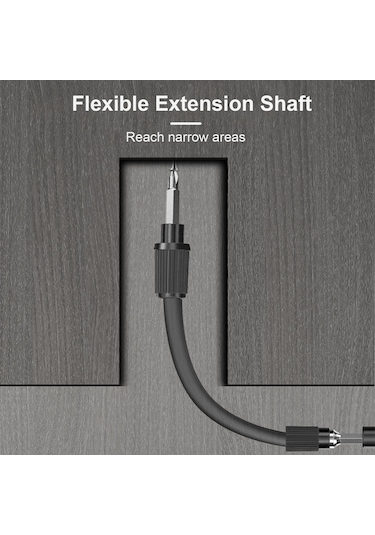 Folinda Crv Malzeme 117 Parça Tornavida Seti - Elektronik Tamir Aracı Kombinasyonu Siyah