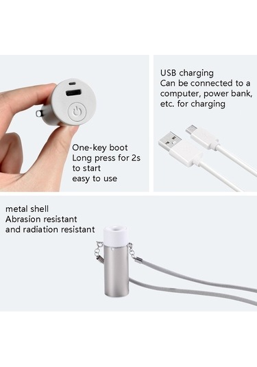 Novahub Ep205 Hava Temizleyici Kolye, Negatif İyonlu Asma Yaka Arıtanı, Gümüş Gümüş Diğer Diğer