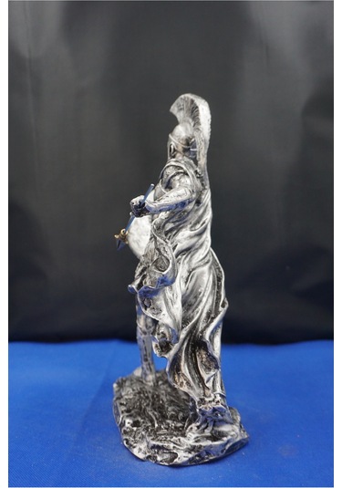 Achilles Aşil Mitolojik Tasarım - Ev Ofis Dekoratif Hediyelik Aksesuar 19 Cm Gümüş