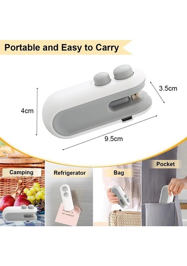 Mavi Mini Isı Torbası Kapatma Makinesi Paket Kapatma Çantaları Plastik Gıda Kapatıcı Klip Çanta El Kapatıcı Gıda Ambalajı Isıyla Kapatıcı