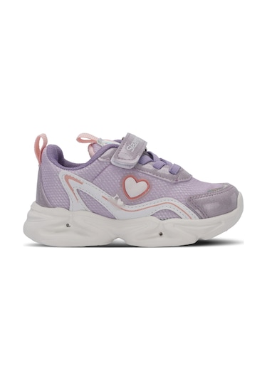 Slazenger KLARION Çocuk Cırt  Cırt lı Mor - Pembe Günlük Spor Ayakkabısı
