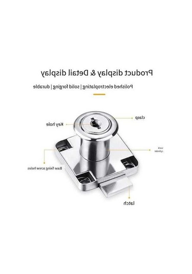 Ulzyvf Uzun Ofis Masası Kilidi Kilidi Karşı Kapı Hırsızlığa Dolap Çekmece Çekirdek Ev