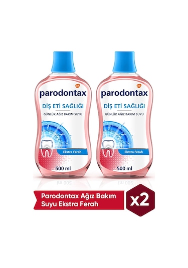 Parodontax Ağız Bakım Suyu Ekstra Ferah 2 x 500 ML