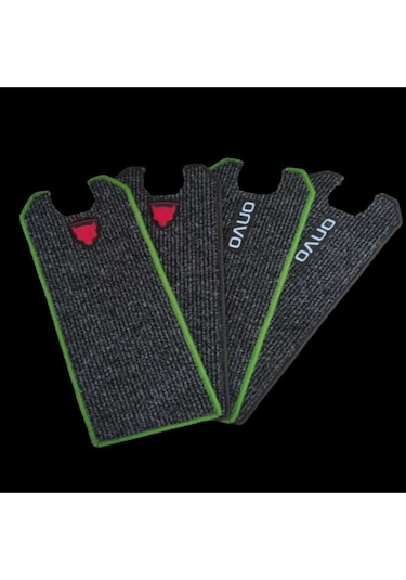 Elektrikli Scooter Aksesuar Koruyucu Paspas Onvo Rx-6 Rx-6 Rx6 Uyumlu Haki Kenar Kırmızı Kurt Amblemli Siyah