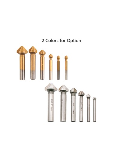 Suofeng 6 Parça Gümüş Kaplama Karbon Çelik 90 Derece Üç Kenarli Oyma Ucu, Ahşap Kesici Ve Delici Aleti Seti