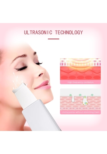 Sones K-skın Kd8070 Elektrikli Ultrasonik Yüz Temizleyici Temizleyici Masaj Aydınlatıcı Kaldırma Cilt Bakım Spatulası
