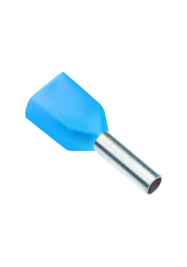 0,75mm İzoleli Çift Girişli Kablo Yüksükleri 500 Adet