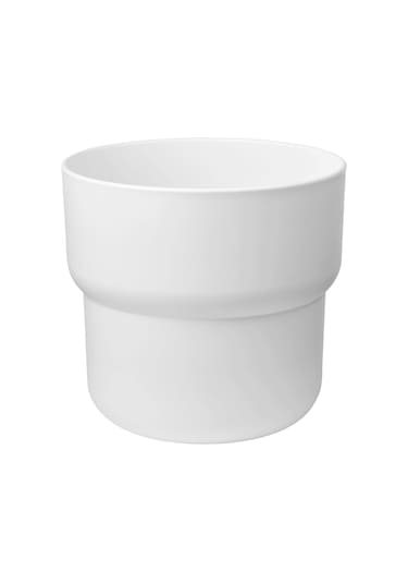 Plastik Saksı, Beyaz, 24 Cm 3 Adet