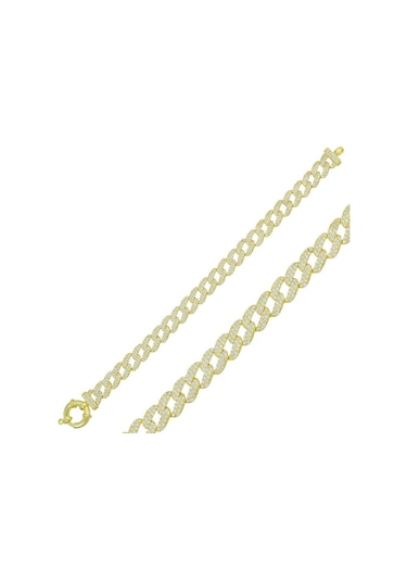 Gümüş Gold Taşlı Gurmet Bayan Gümüş Bileklik 05910384