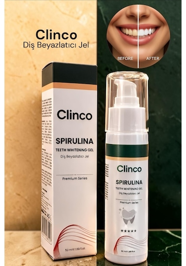 Clinco Spirulina Diş Beyazlatıcı Jel Yeşil 50 ML
