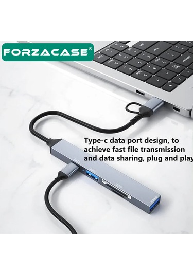 Type-c Usb Kart Okuyucu Sd/tf Usb 3.0 5gbps Veri Aktarımı Fc901