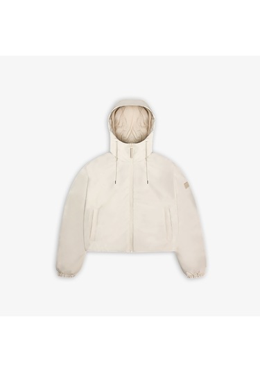 Rains Lohja Short Insulated W3t1 Kadın Krem Yağmurluk Düz 15780 Krem