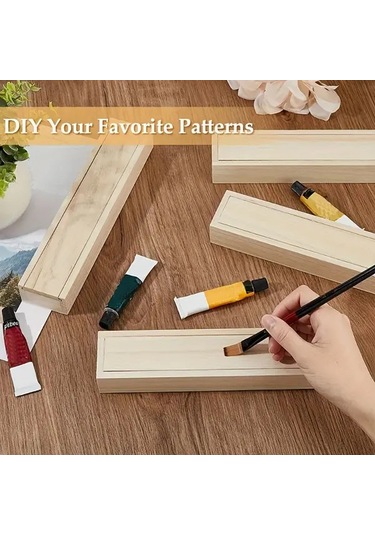 Willowhaven 6 Adet Sürgülü Kapaklı Ahşap Hediye Saklama Kutusu