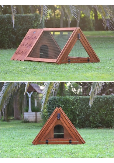 MANDU Ahşap Tavşan evi Küçük Boy