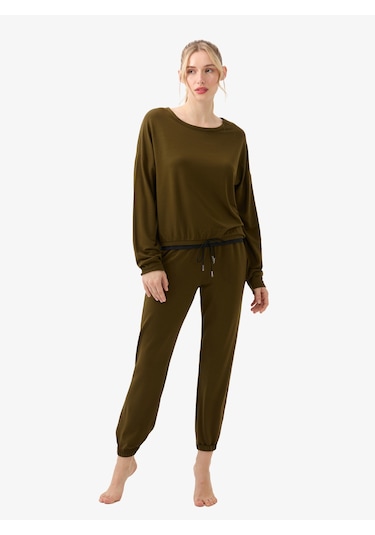 Kadın Pijama Altı 51957 - Yeşil Yeşil