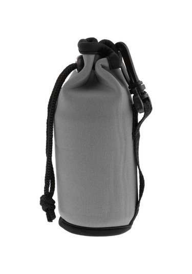 Dolıty Neopren Yalıtımlı Spor Su Şişesi Kapağı Kılıfı Gri