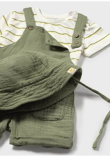 Mayoral Erkek Bebek 3 Parça Şapkalı Set 1649 Çok Renkli