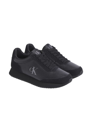 Calvin Klein Runner Laceup Low Mıx Mg Siyah Kadın Sneaker Siyah