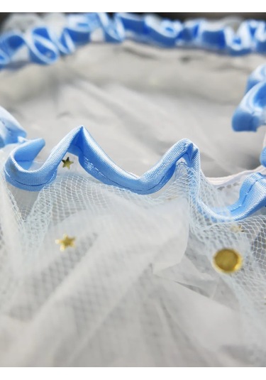 Buenos Duşakabini İçin İki Katmanlı Balık Ağı Desenli Mavi Duş Bonesi 1 Adet 402589894