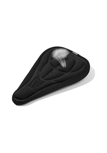 Siyah Spor Malzemeleri Sele Kılıfı Yumuşak Yastık Bisiklet Koltuğu Kapağı Bisiklet Jel Pedi Bisiklet 3d Yastık Siyah