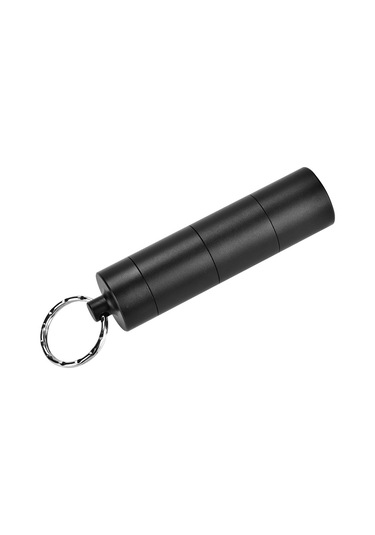 Soulader Dayanıklı Ve Pratik Kamp Şişesi - 3 Bölmeli Hafif Tasarım, Yürüyüş, Tırmanış Ve Outdoor Aktiviteler İçin Ideal, Kolay Taşınabilir Hap Saklama Çözümü Siyah