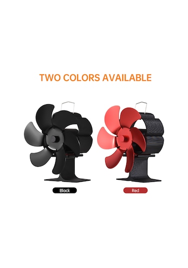 Xiyyadms "taşınabilir 6 Kanatlı Isıtıcı Fan - Şömine Ve Soba İçin Sessiz Çalışma, Aşırı Isınma Korumalı"