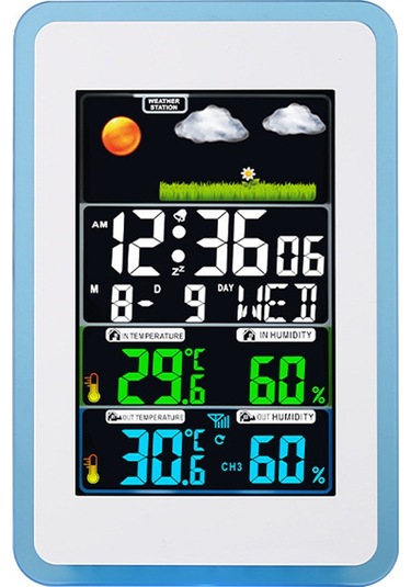 H168g Çok Fonksiyonlu Kablosuz Ev/ofis Hava İstasyonu Renkli Beyaz
