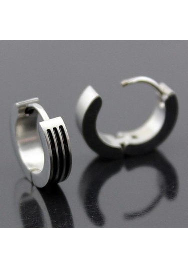 13 Erkek Kadın Moda Punk Gotik Paslanmaz Çelik Halka Saplama Küpe Takı Çok Renkli