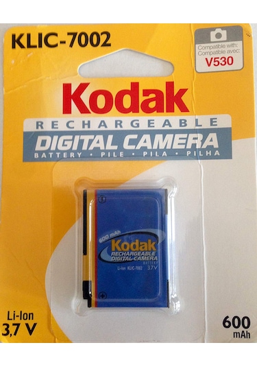 Kodak Klıc-7002 Batarya Easyshare V530, V603, V630 Yedek Pil