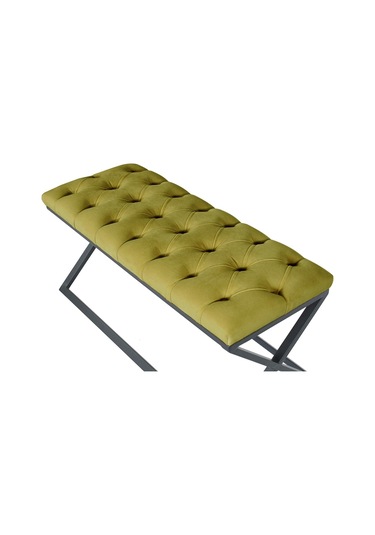 Varcera Hardal Chester Model Kapitoneli Puf&bench&koltuk&oturma Bankı&teddy Puff&yatak Odası Takımı Önü&ucu