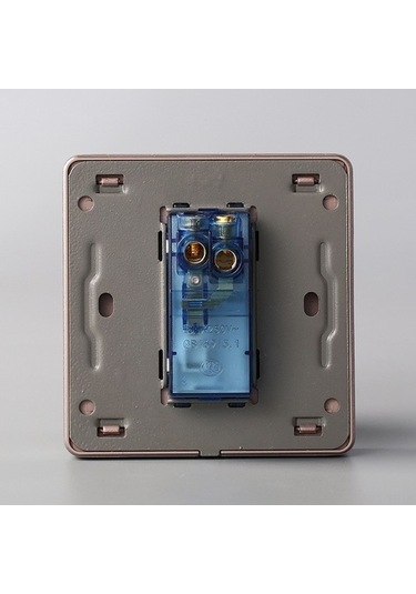 Besthome1 Tek Kutuplu 15a 250v Dekoratif Anahtar, Ev Ofis Sessiz Güvenli Işık Anahtarı