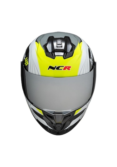 Ncr Rapid Aynalı Vizör Ece Belgeli Kapalı Motosiklet Kaskı Sarı
